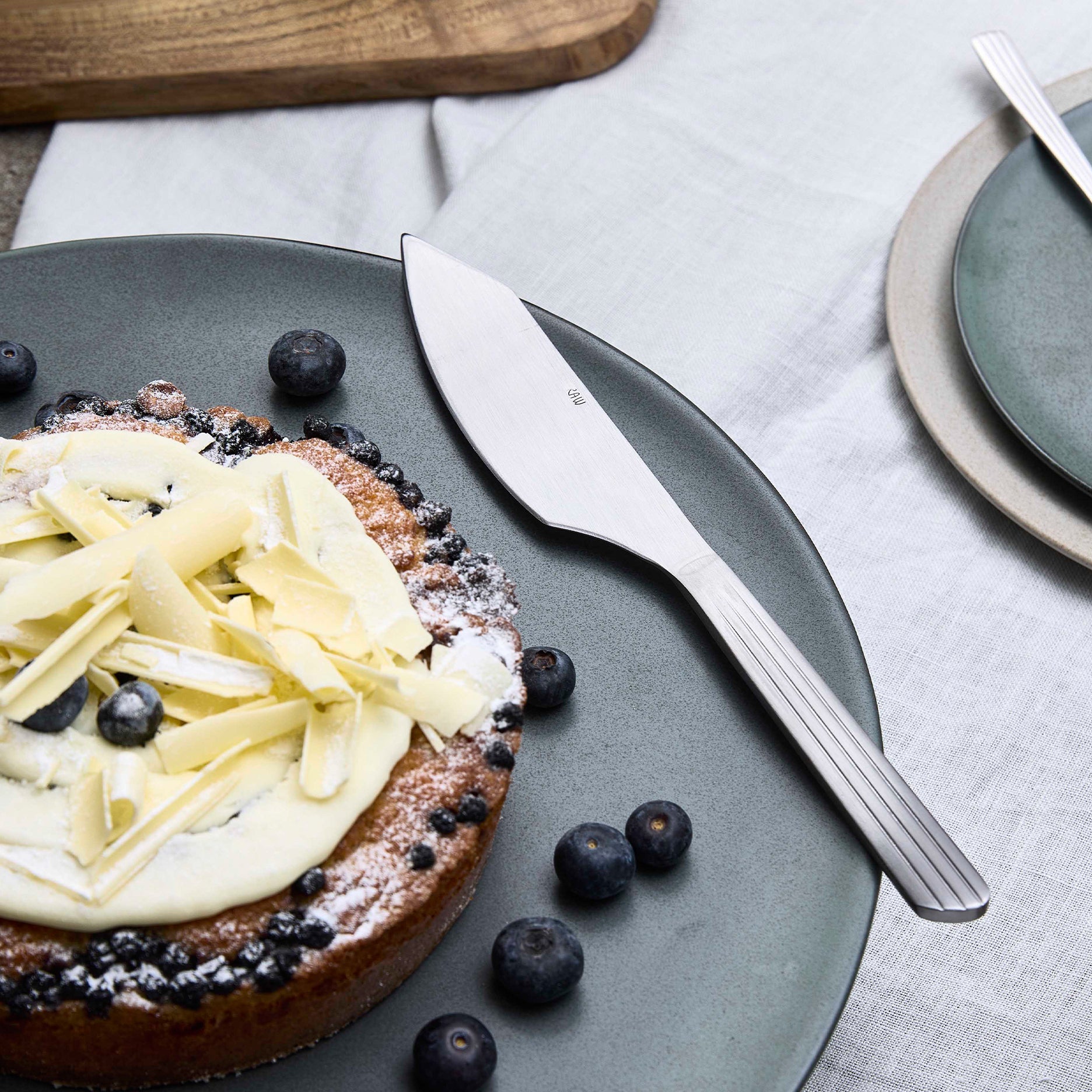 RAW Tortenmesser matt Stahl